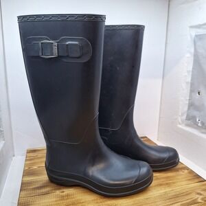 Kamik Jennifer Women's Tall Black Rain Boots Size US 6 M